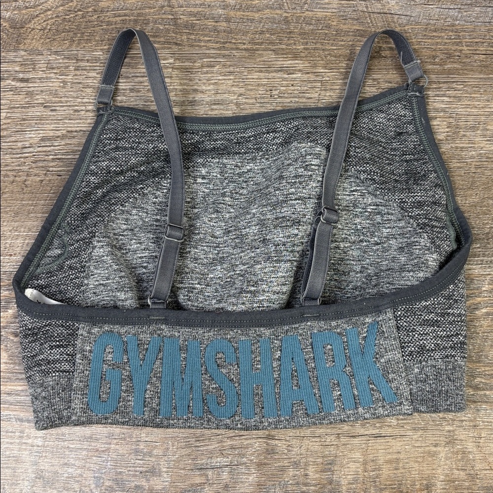 Gymshark Seamless Adjustable Strap Sports Bra – Gray Marl (Size Small)